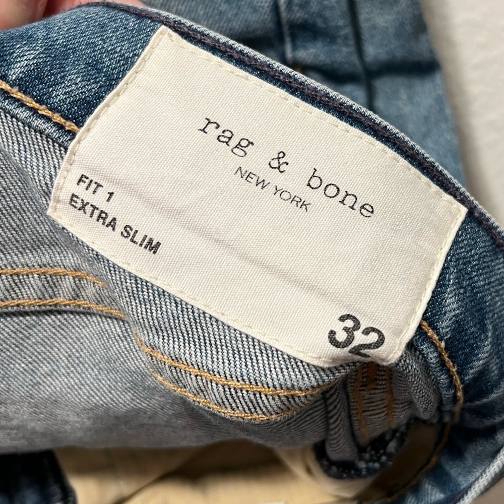 RAG & BONE EXTRA SLIM / SKINNY LIGHT BLUE JEANS